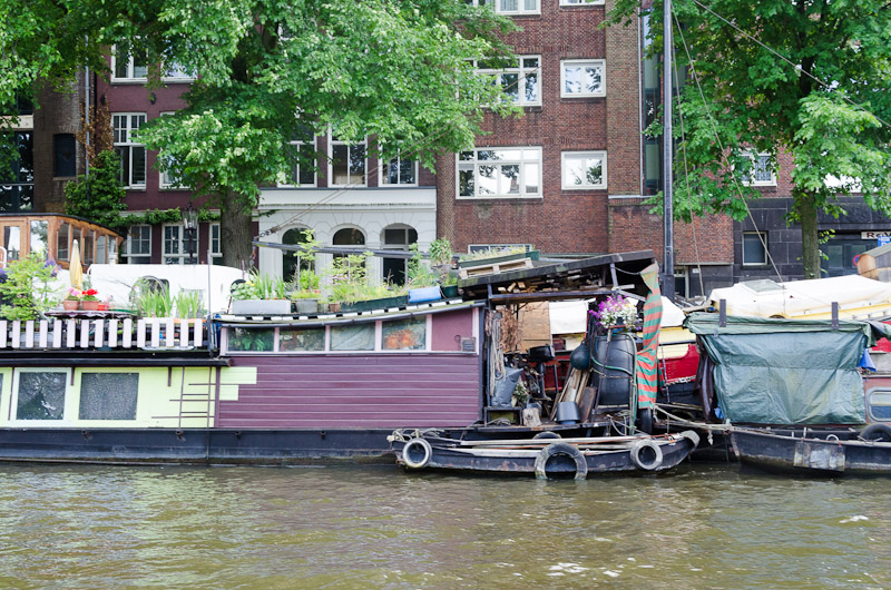 Amsterdam - Grachtenfahrt: Hausboot